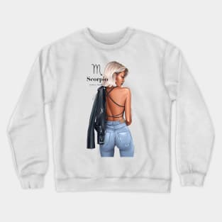 Scorpio Zodiac Girl Crewneck Sweatshirt